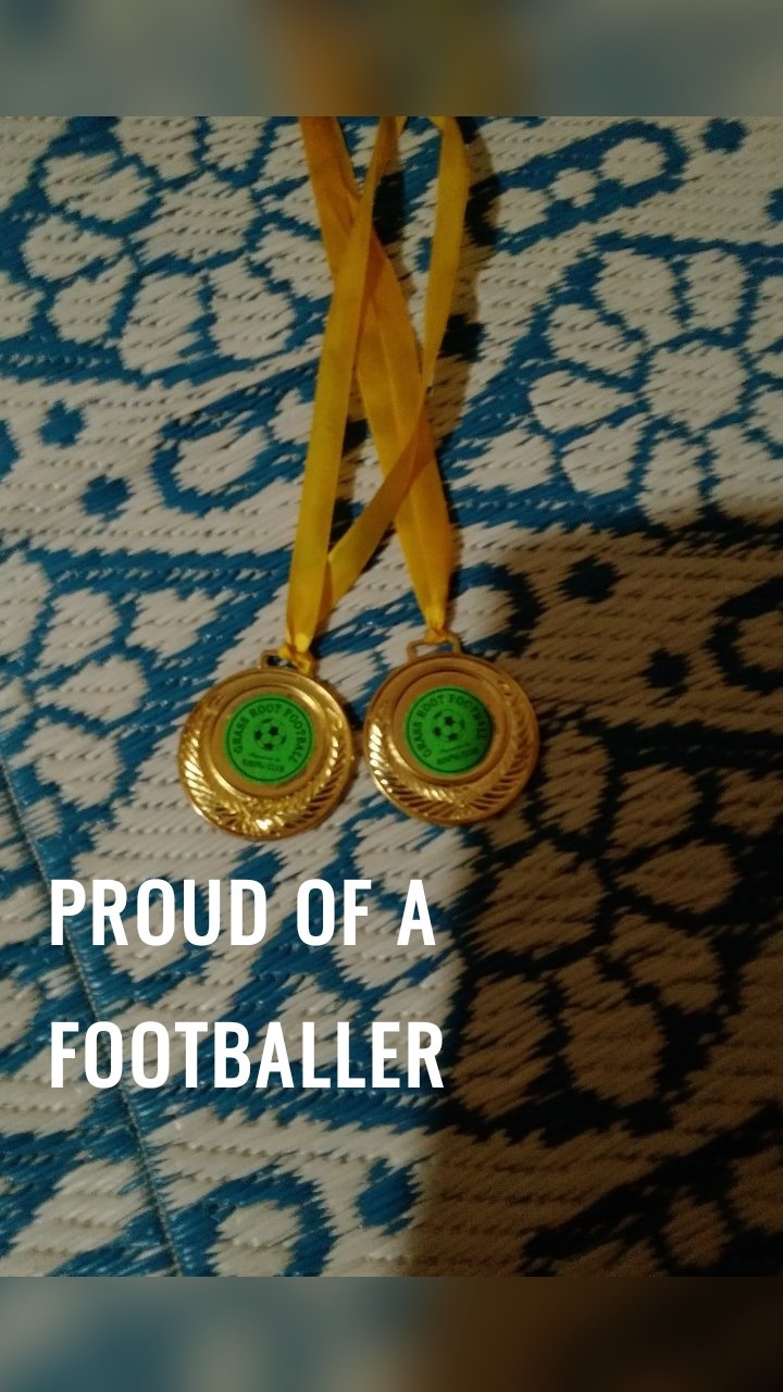 Proud of a footballer 